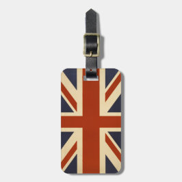 Union Jack Retro Bagagelabel