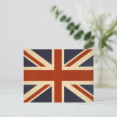 Union Jack Retro Briefkaart (Staand voorkant)