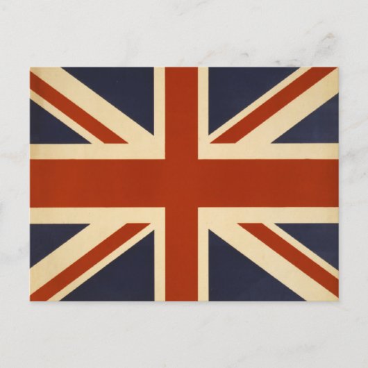 Union Jack Retro Briefkaart (Voorkant)