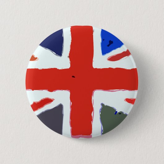 Union Jack Ronde Button 5,7 Cm (Voorkant)