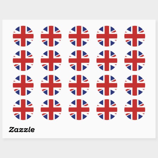 Union Jack Ronde Sticker (Vel)