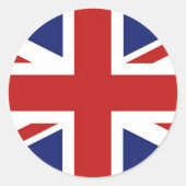 Union Jack Ronde Sticker (Voorkant)