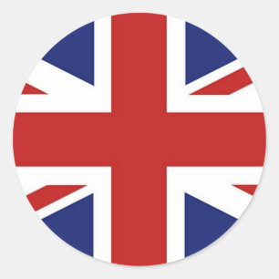 Union Jack Ronde Sticker