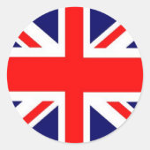 Union Jack Ronde Sticker (Voorkant)