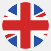 Union Jack Round Sticker (Voorkant)