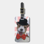 Union Jack Russell Bagagelabel (Voorkant verticaal)