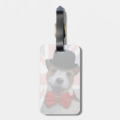 Union Jack Russell Bagagelabel (Achterkant verticaal)