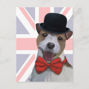 Union Jack Russell Briefkaart