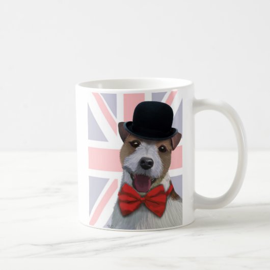 Union Jack Russell Koffiemok (Rechts)