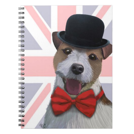 Union Jack Russell Notitieboek (Voorkant)