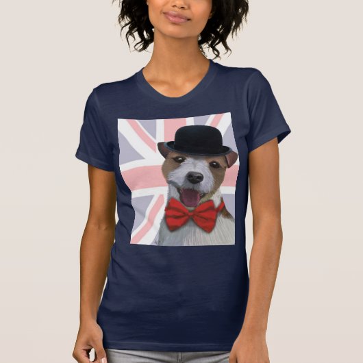 Union Jack Russell T-shirt (Voorkant)