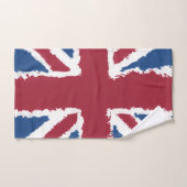 Union Jack schilderde kunstwerk van Heva Weva Handdoek (Handdoek)