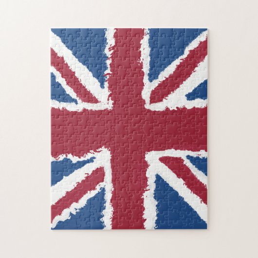 Union Jack schilderde kunstwerk van Heva Weva Legpuzzel (Verticaal)