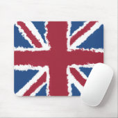 Union Jack schilderde kunstwerk van Heva Weva Muismat (Met muis)