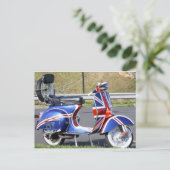 Union Jack Scooter-Briefkaart Briefkaart (Staand voorkant)
