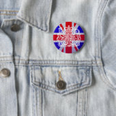 Union Jack & Seal Ronde Button 5,7 Cm (In situ)