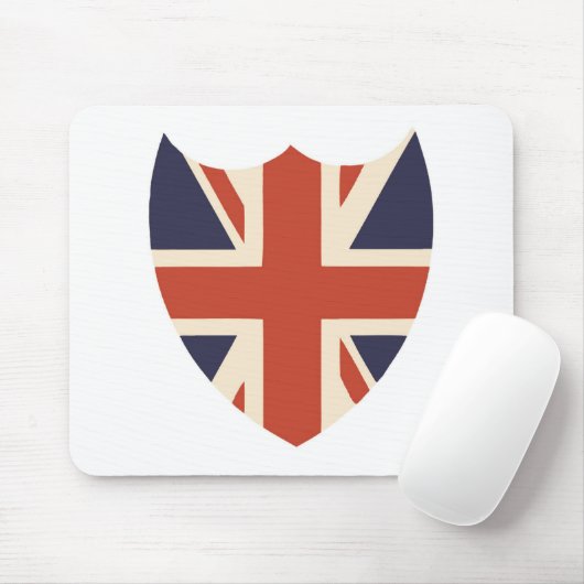 UNION JACK SHIELD MOUSEPAD MUISMAT (Met muis)