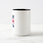 Union Jack Small Two Tone 15 oz. Mug Tweekleurige Koffiemok (Center)