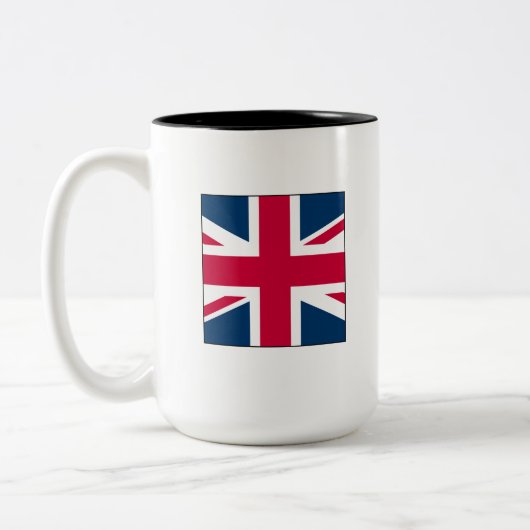 Union Jack Small Two Tone 15 oz. Mug Tweekleurige Koffiemok (Links)
