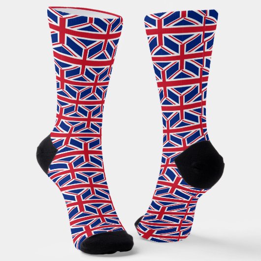 Union Jack Socks Britse patriottische Britse vlag  Sokken (Gebogen)