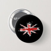 Union Jack Splatter Button (Voorkant /achterkant)
