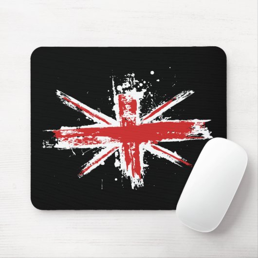 Union Jack Splatter Mousepad Muismat (Met muis)
