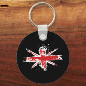Union Jack Splatter Sleutelhanger (Voorkant)