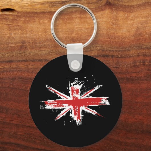 Union Jack Splatter Sleutelhanger (Voorkant)