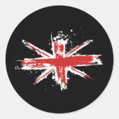 Union Jack Splatter Sticker (Voorkant)
