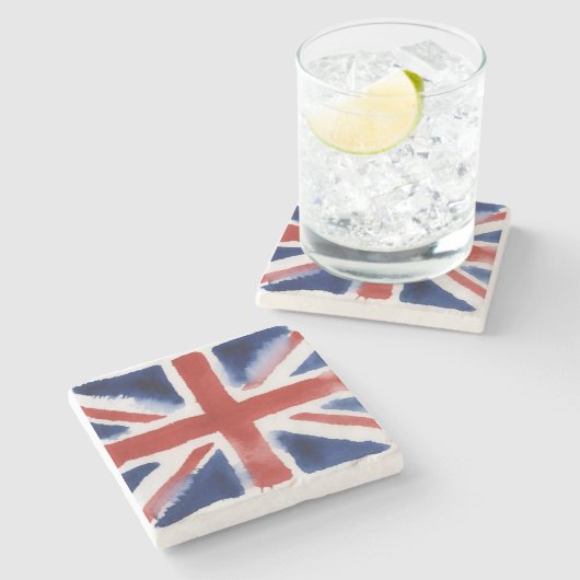Union jack stenen onderzetter (Zijkant)