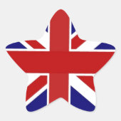 Union Jack Ster Sticker (Voorkant)