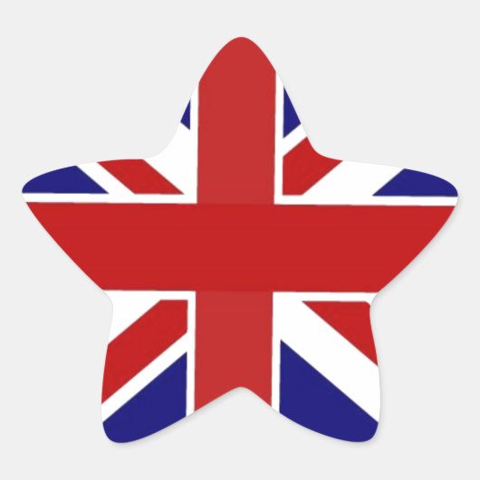 Union Jack Ster Sticker (Voorkant)