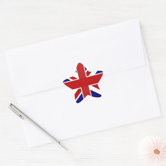 Union Jack Ster Sticker (Envelop)
