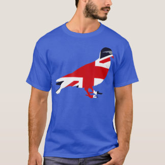 Union Jack Sunbribribril Pigeon Bird Britse vlag T-shirt