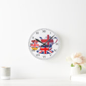 Union Jack Tea-time wandklok (Huis)