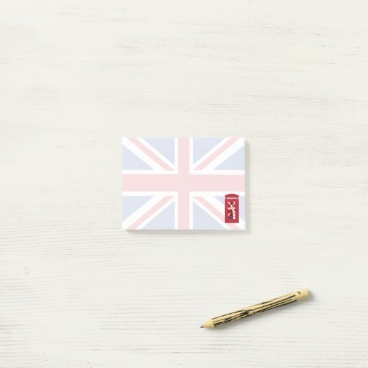Union Jack, telefooncel Post-it® Notes (Op bureau)