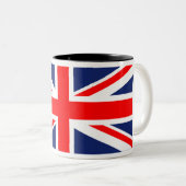 Union Jack Tweekleurige Koffiemok (Voorkant rechts)