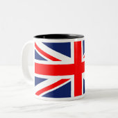 Union Jack Tweekleurige Koffiemok (Voorkant links)