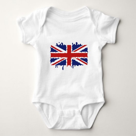 Union Jack U.K. Vlag - Drijven Romper (Voorkant)