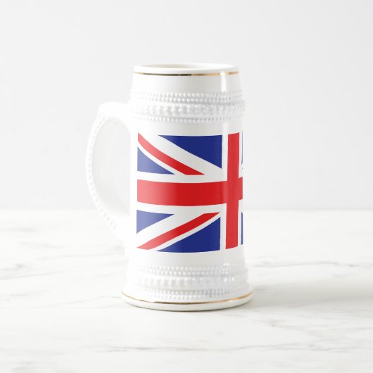 Union Jack UK Flag Bierpul (Voorkant links)