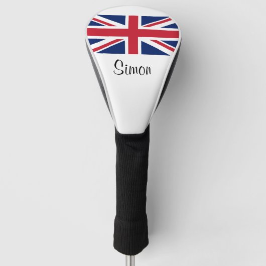 Union Jack UK Flag British Golf Head Hoesje Golfheadcover (Voorkant)