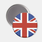 Union Jack UK Flag Circle Design. Magneet (Voorkant / Achterkant)