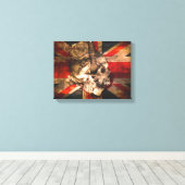 Union Jack UK Flag Gothic Canvas Afdruk (Insitu (Houten vloer))