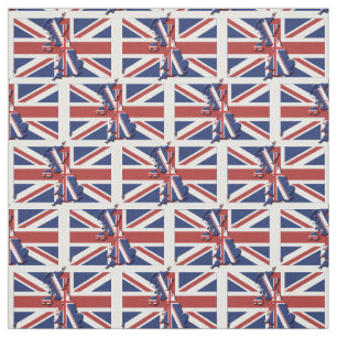 UNION JACK UK FLAG Kaart Overzicht Stof