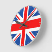 Union Jack UK Flag Ronde Klok (Hoek)