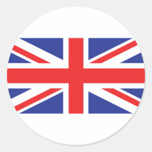 Union Jack UK Flag Ronde Sticker