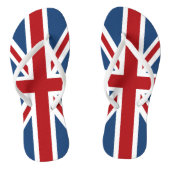 Union Jack UK Patriotic Flag Red White Blue Teenslippers (Voetbed)