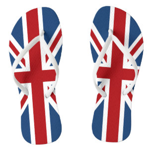 Union Jack UK Patriotic Flag Red White Blue Teenslippers