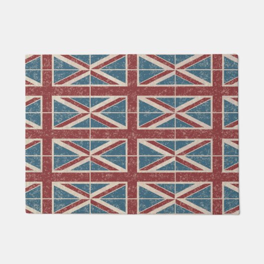 Union Jack UK Red Blue Deurmat (Voorkant)