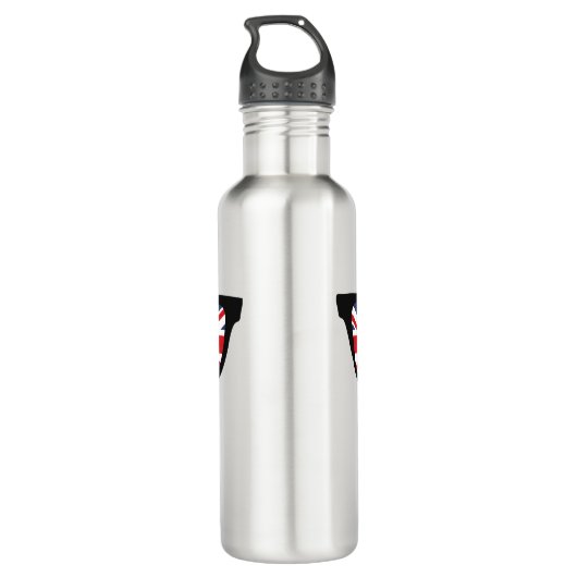 Union Jack UK Shades aangepaste waterflessen Waterfles (Achterkant)